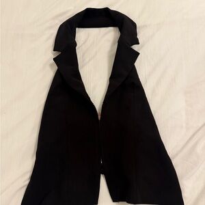 Zara Black Sleeveless Blazer Vest